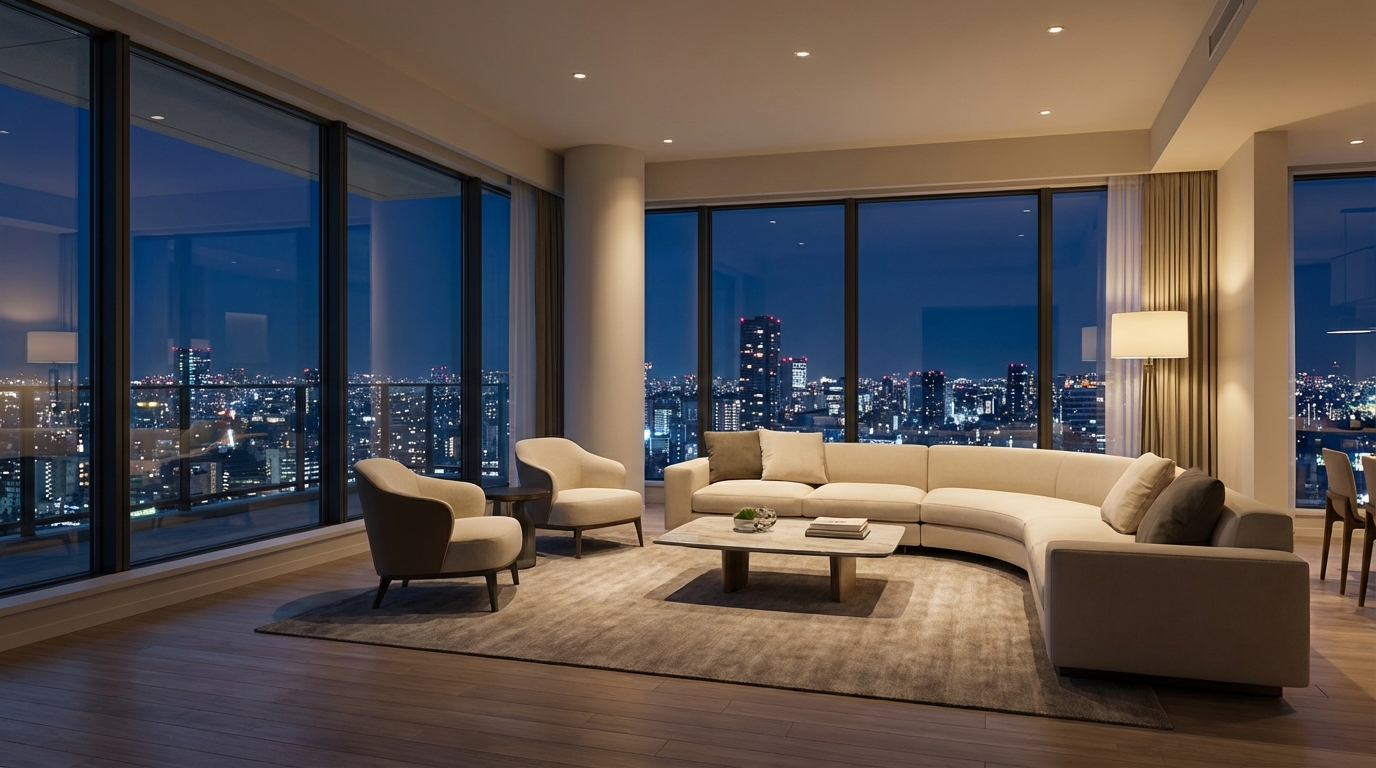 モダンなリビングルーム