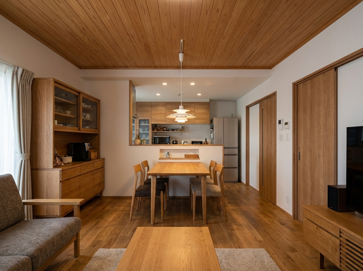 S邸テラハウスのナチュラルテイスト